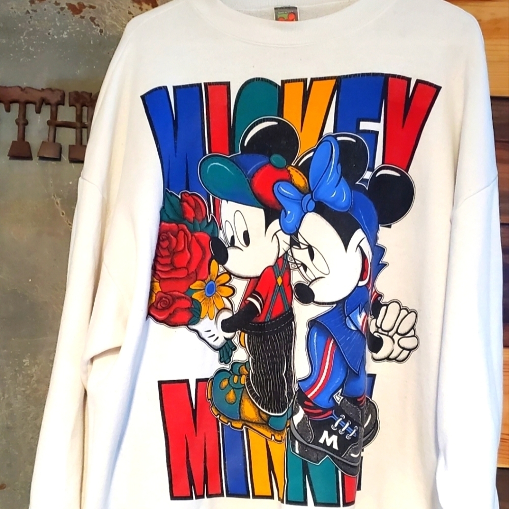 Vintage Mickey & Mini sweatshirt 2XL - Picture 1 of 6